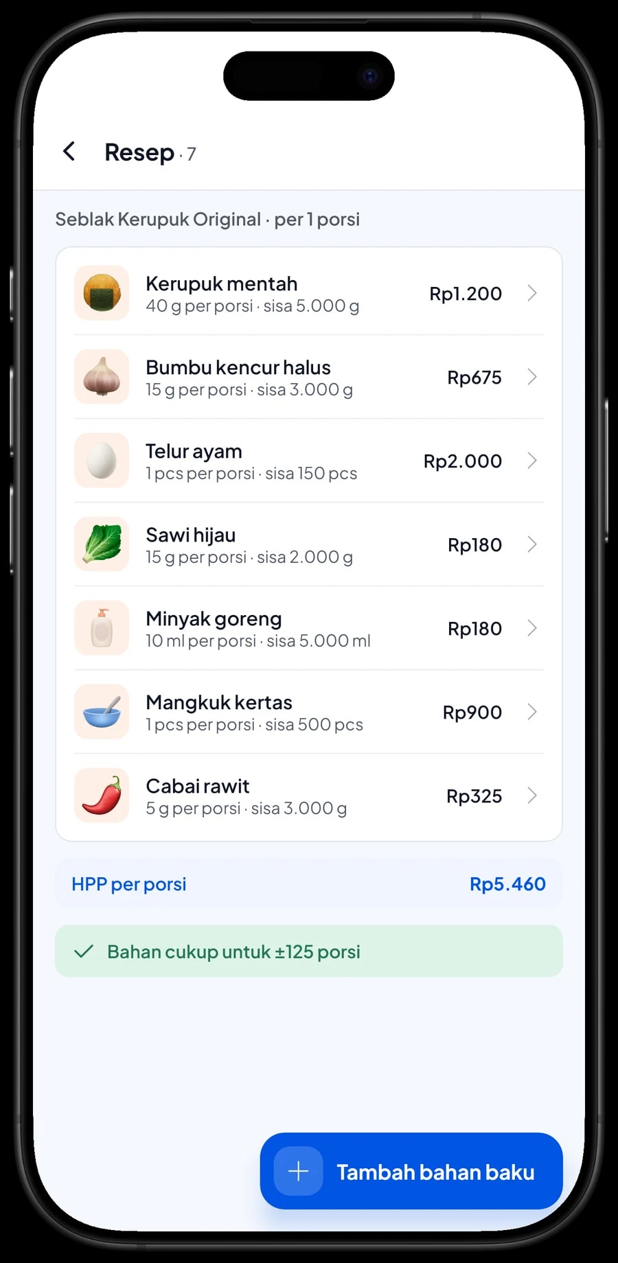 Resep Seblak Kerupuk Original: kerupuk mentah, bumbu kencur, telur, sawi, cabai dan mangkuk kertas