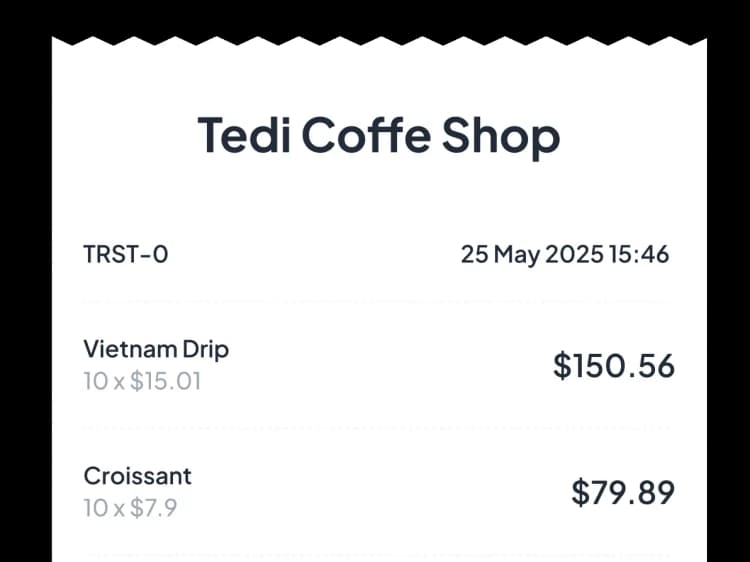 พิมพ์ใบเสร็จ feature illustration