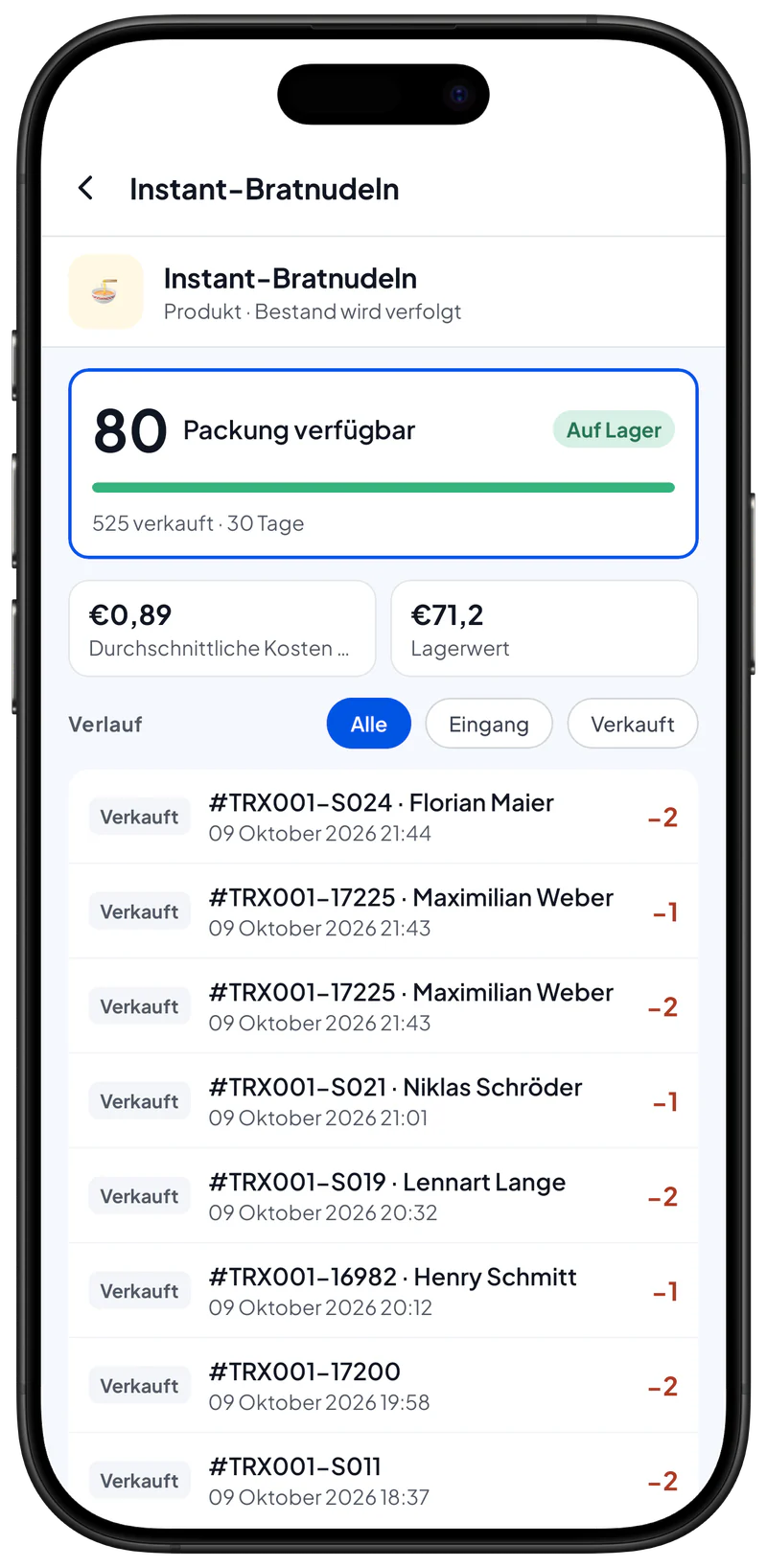 Lager hinzufügen