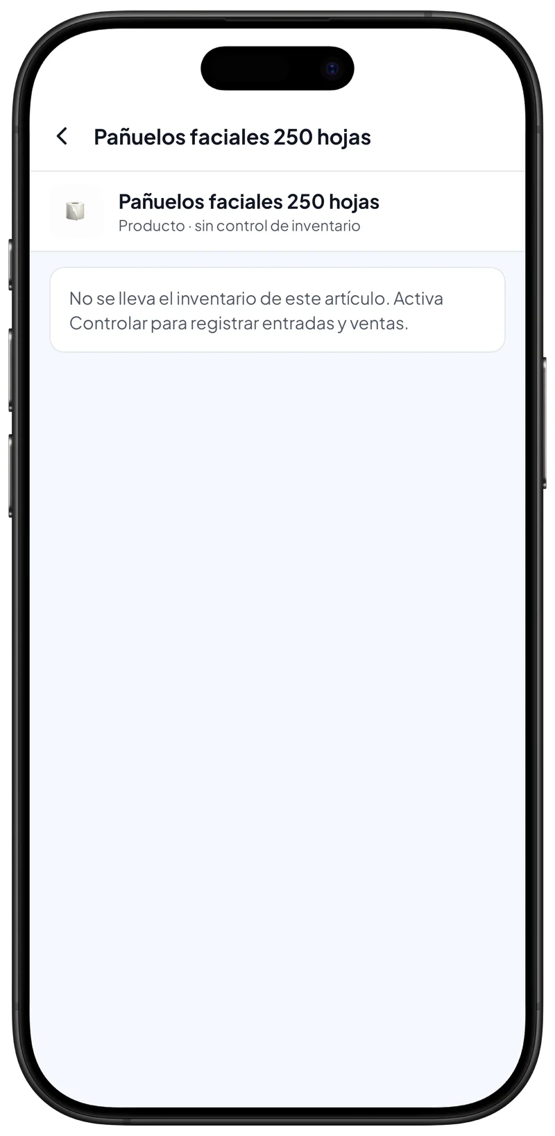 Activar inventario