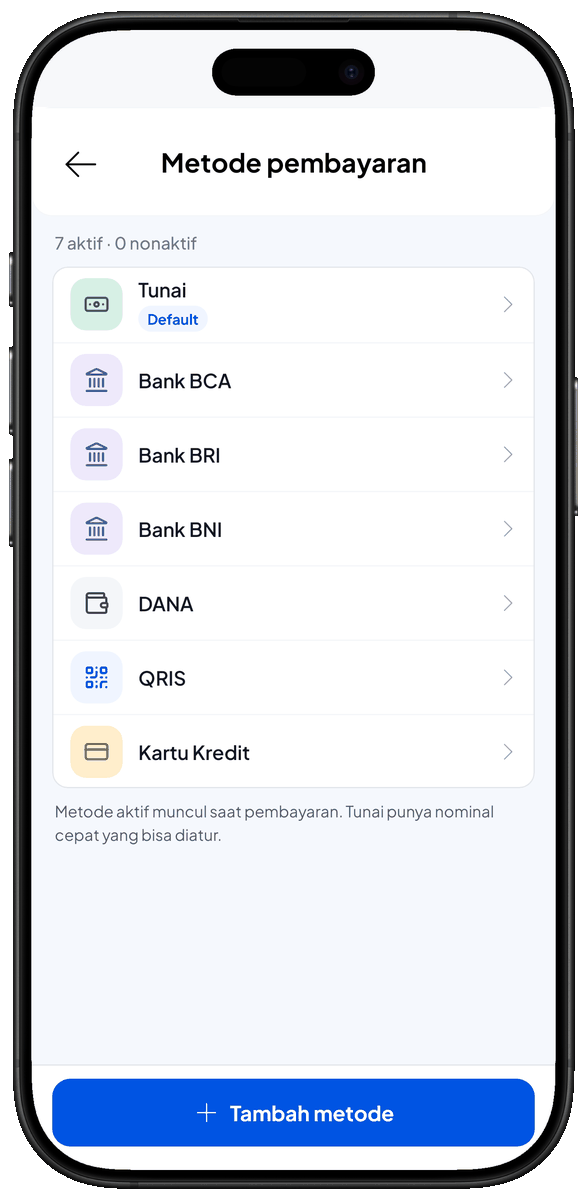 Tambah metode pembayaran