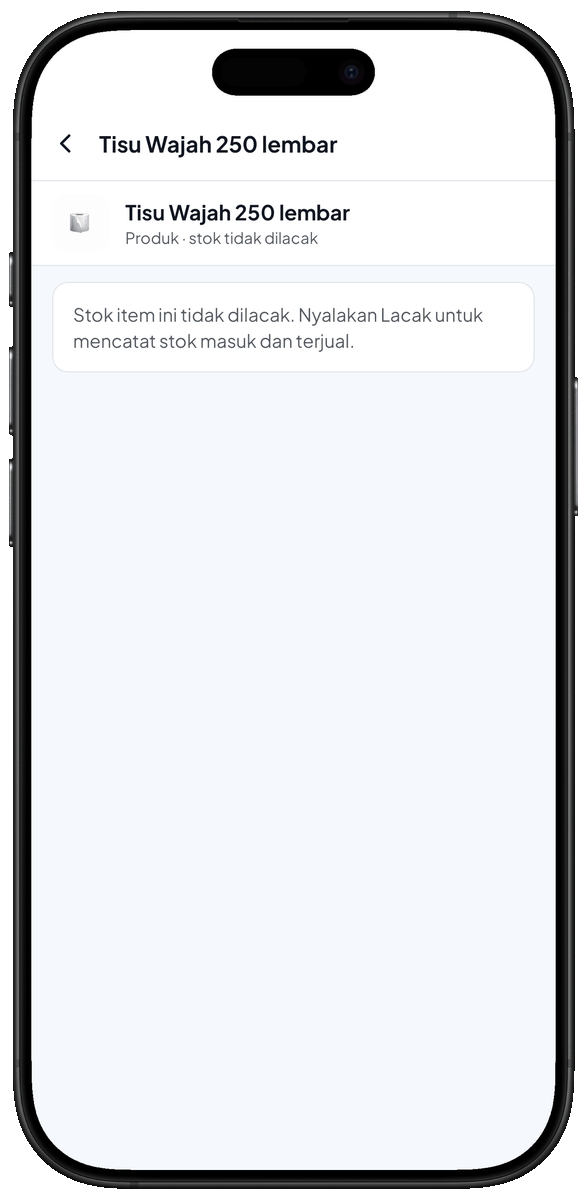 Aktifkan Stok