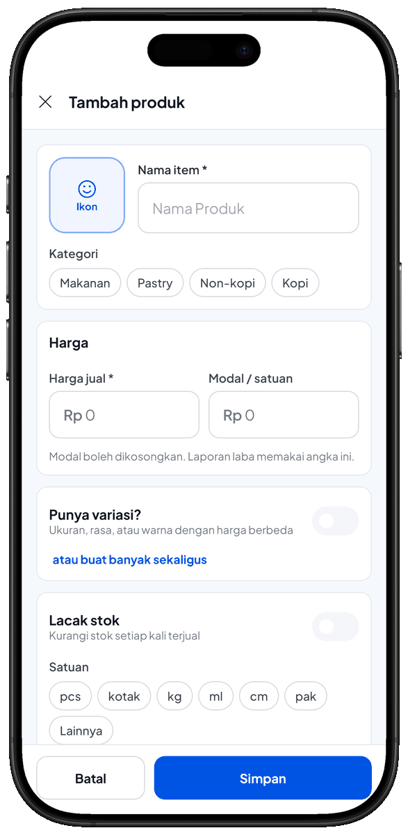 Kategori item