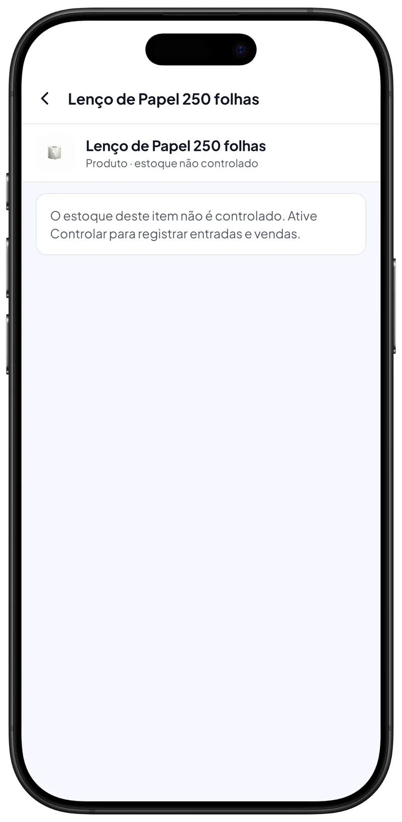 Ativar estoque