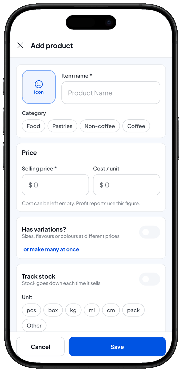 Add item