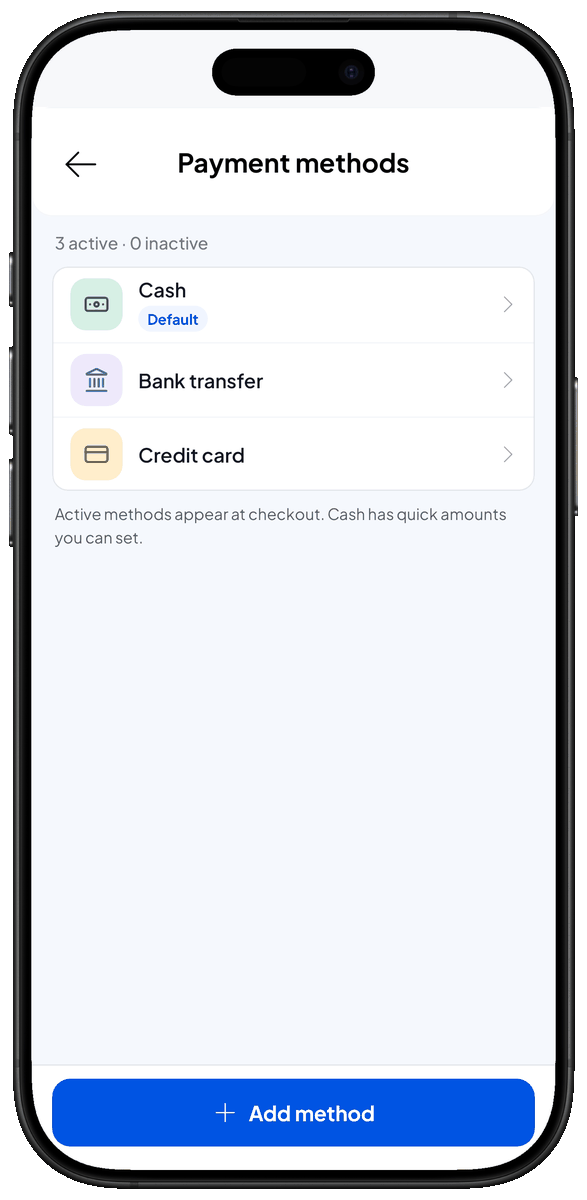 Add payment method