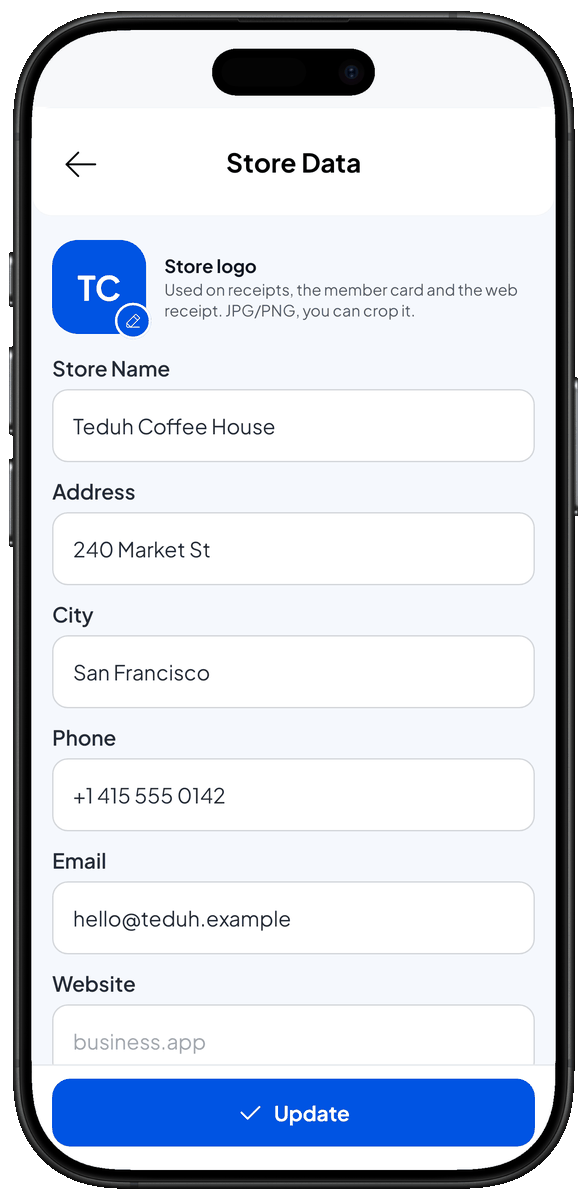 Store data