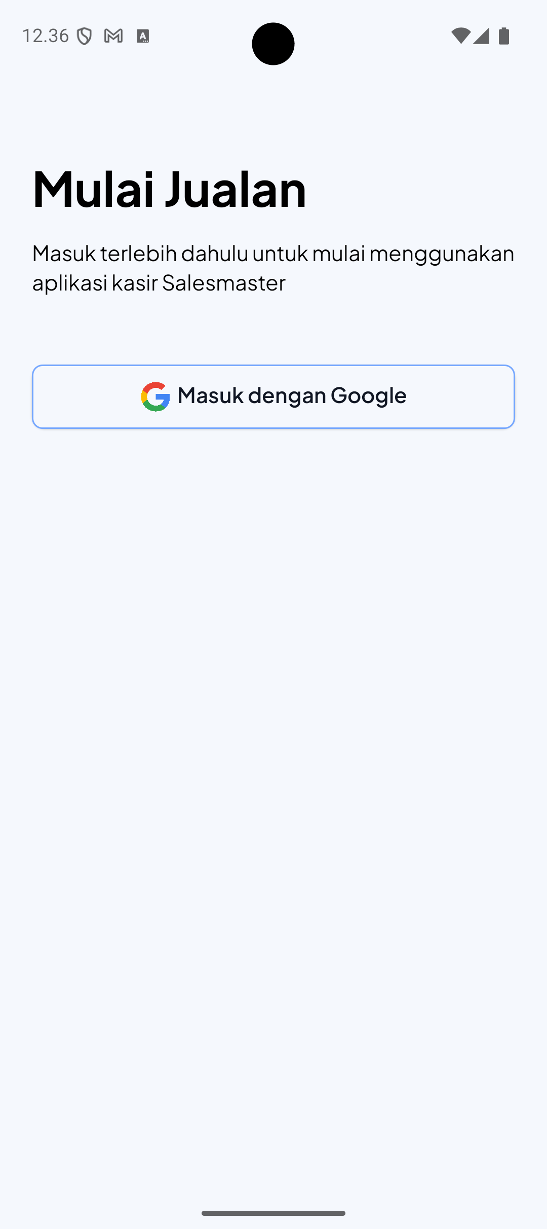 Layar Masuk Android