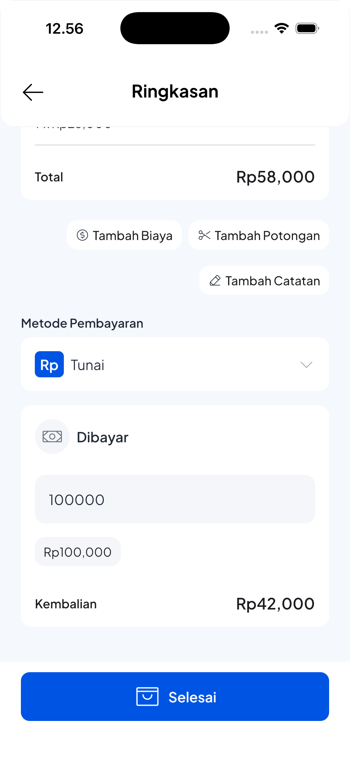 Pelanggan Membayar